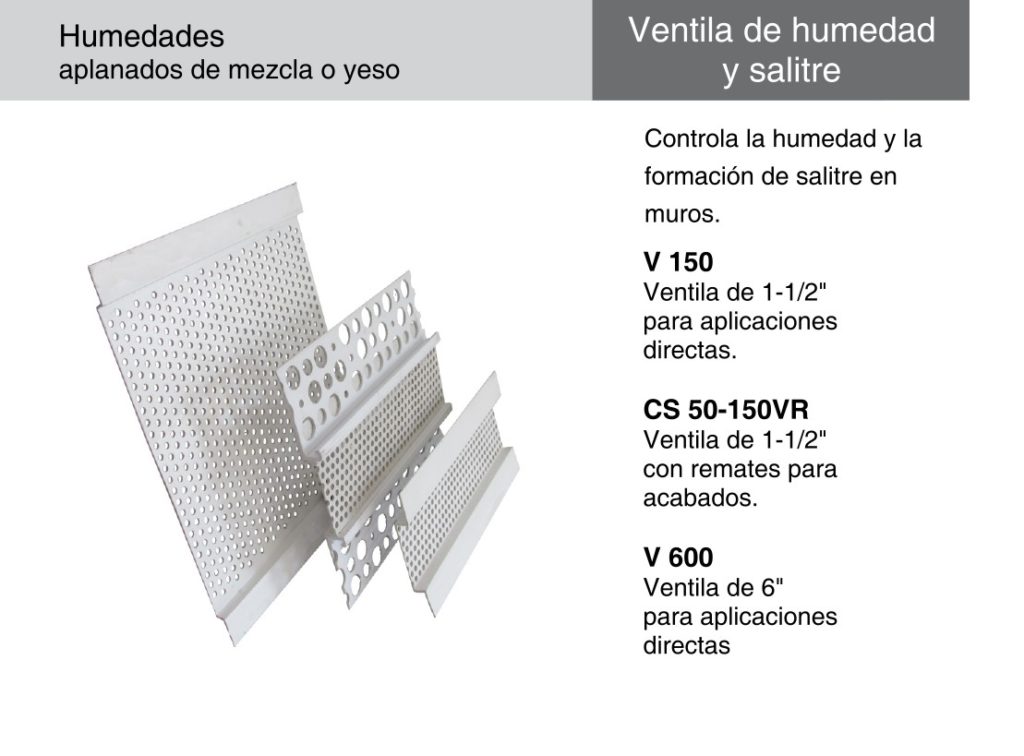 VENTILA HUMEDAD Y SALITRE